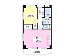 ラ・メゾン尋和 1LDKの間取図画像
