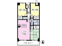 サンモールスクゥエア 3LDKの間取図画像