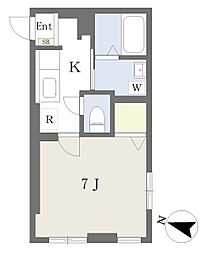 コンフォール上落合 1Kの間取図画像