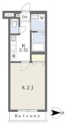 アン・ソレイユ2 1Kの間取図画像