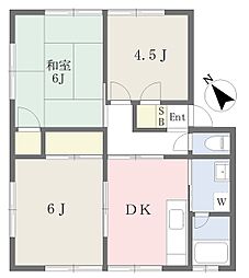 コーポあいざわ 3DKの間取図画像