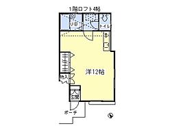 ハイツアクシア ワンルームの間取図画像