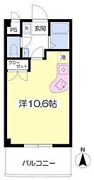 グッドライフ ワンルームの間取図画像