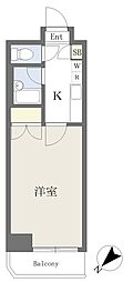 アンシャンテ志木 1Kの間取図画像