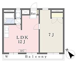 スターマンション3 1LDKの間取図画像
