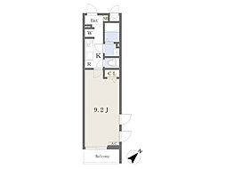 F.アゼリアけやき台 1Kの間取図画像