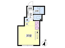 エクセレージ所沢 ワンルームの間取図画像
