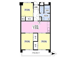 間取図画像 3LDK