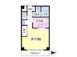 M.グリーンハーモニー ワンルームの間取図画像