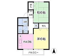 プラージュ 2Kの間取図画像