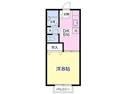 セジュール栄 1DKの間取図画像