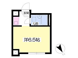 レジオン五橋 ワンルームの間取図画像