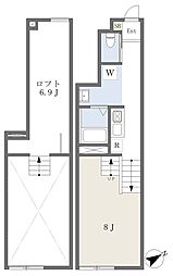 kirari若林 ワンルームの間取図画像