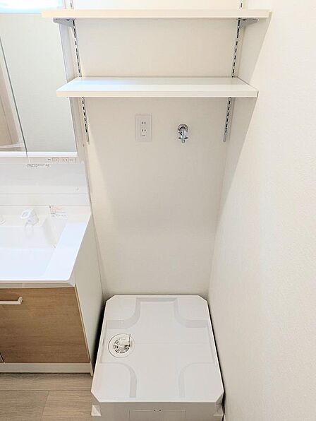 室内洗濯機置場です。
