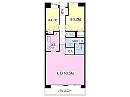 グリーンパレス 2LDKの間取図画像