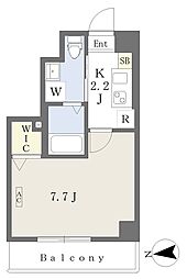 FORTRESIDENCE卸町駅前 1Kの間取図画像