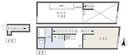 kankuro中倉 ワンルームの間取図画像