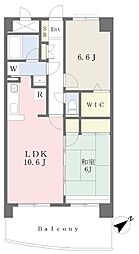 グランウィング 2LDKの間取図画像