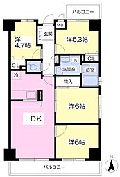 ロイヤルシャトー名取2 4LDKの間取図画像