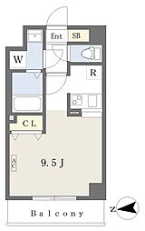 FORTRESIDENCE卸町駅前 ワンルームの間取図画像