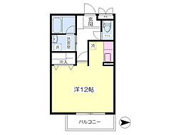 ローズガーデンM2 ワンルームの間取図画像