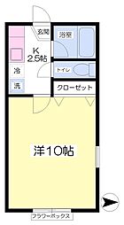 パーソナルハイツ2 1Kの間取図画像