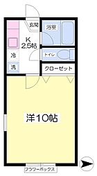 パーソナルハイツ2 1Kの間取図画像