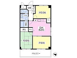 マルマンビル 3DKの間取図画像