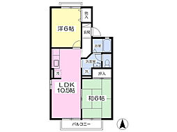 パストラル・ドルフ 2LDKの間取図画像