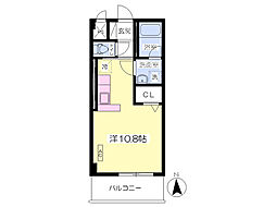 グリーンコンフォート ワンルームの間取図画像