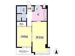 ハイツヴィオラ 2Kの間取図画像