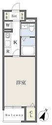 ロイヤルナカダ 1Kの間取図画像