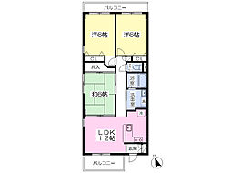 ハッピータウン水道町 3LDKの間取図画像