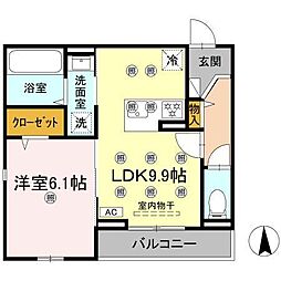 間取図画像 1LDK