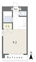 ポルテ鈴村 ワンルームの間取図画像