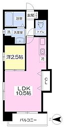 メイフェア城山公園スクエア 1LDKの間取図画像