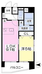 ブール・ド・ネイジュ 1LDKの間取図画像