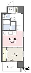 MAYFAIRHONMACHIPREMIUM 1LDKの間取図画像