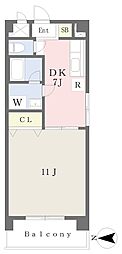 KORO巍々 1DKの間取図画像
