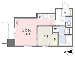 MAYFAIRHONMACHIPREMIUM 1LDKの間取図画像