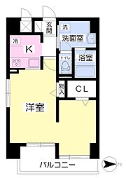 アーバン本町 1Kの間取図画像