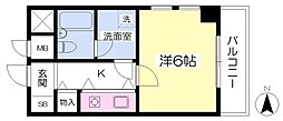 ロイヤルアネックスベイフロント 1Kの間取図画像