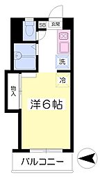 サンベール緑町 ワンルームの間取図画像