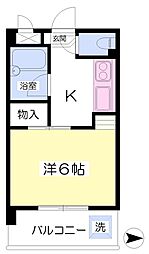 サウンドピア松山1 1Kの間取図画像