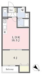 ミニヨンガーデン保免 1LDKの間取図画像