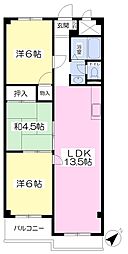 メゾン吹鳳 3LDKの間取図画像