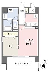 アーバン市駅南 1LDKの間取図画像