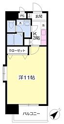 グリーンハイツ柳井町 1Kの間取図画像