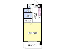 フェニックス松末 1DKの間取図画像