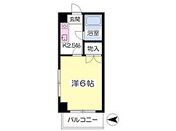 第3成田マンション 1Kの間取図画像